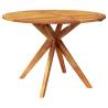 Solid Acacia Garden Table 110x110 cm | Durable Outdoor Furniture