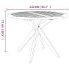 Solid Acacia Garden Table 110x110 cm | Durable Outdoor Furniture