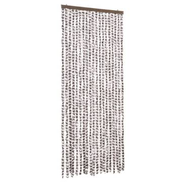 Insect Curtain Taupe & White 56x185 cm Chenille - HipoMarket