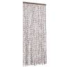 Insect Curtain Taupe & White 56x185 cm Chenille - HipoMarket