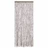 Insect Curtain Taupe & White 56x185 cm Chenille - HipoMarket