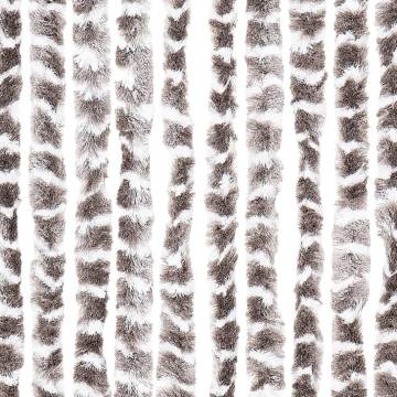 Insect Curtain Taupe & White 56x185 cm Chenille - HipoMarket