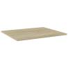 Bookshelf Boards 4 pcs Sonoma Oak Engineered Wood - Hipomarket