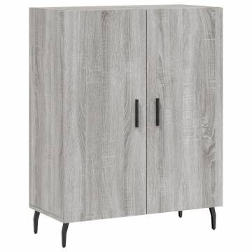 Stylish Highboard Grey Sonoma - 69.5x34x180 cm Engineered Wood