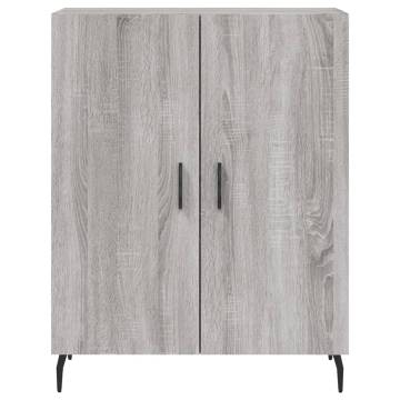 Stylish Highboard Grey Sonoma - 69.5x34x180 cm Engineered Wood