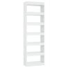 Stylish White Book Cabinet & Room Divider | 60x30x198 cm