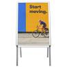 A1 Customer Stopper Poster Stand Aluminium - Durable & Portable