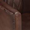 Luxurious Light Brown Real Leather Tub Chair | Hipo Market