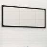 Bathroom Mirror Black 80x1.5x37 cm Engineered Wood Colour black Size 80 x 1.5 x 37 cm Quantity in Package 1 