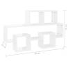 Car-shaped Wall Shelf High Gloss White | Stylish Storage Solution