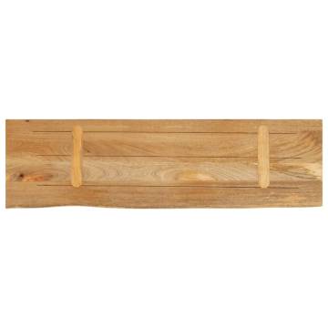 Live Edge Mango Wood Table Top 120x40x3.8 cm | Hipo Market