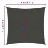 Sunshade Sail 160 gm² Anthracite 6x6 m - HDPE Outdoor Protection