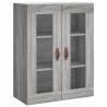 Stylish Highboard Grey Sonoma 69.5x34x180 cm - HipoMarket UK