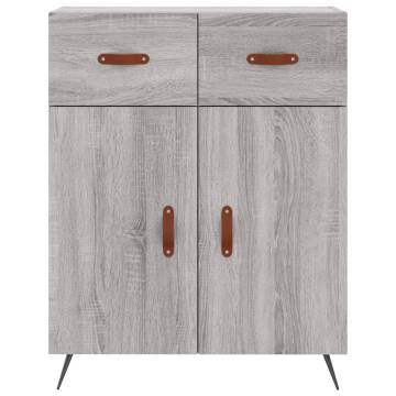 Stylish Highboard Grey Sonoma 69.5x34x180 cm - HipoMarket UK