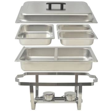 3 Piece Stainless Steel Chafing Dish Set | Keep Food Warm