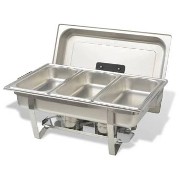 3 Piece Stainless Steel Chafing Dish Set | Keep Food Warm