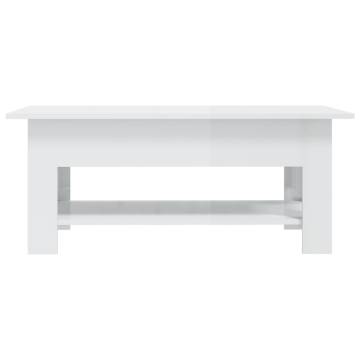 High Gloss White Coffee Table - Modern Design | Hipomarket