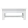 High Gloss White Coffee Table - Modern Design | Hipomarket