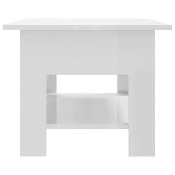 High Gloss White Coffee Table - Modern Design | Hipomarket