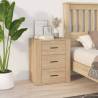 Bedside Cabinet Sonoma Oak 50x36x60 cm Engineered Wood Colour sonoma oak Quantity in Package 1 