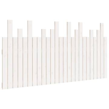 Wall Headboard White 159.5x3x80 cm - Solid Pine Elegance