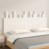 Wall Headboard White 159.5x3x80 cm - Solid Pine Elegance