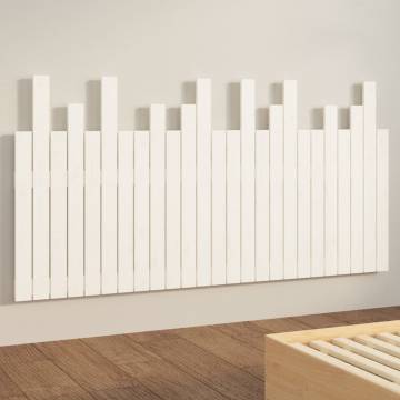 Wall Headboard White 159.5x3x80 cm - Solid Pine Elegance