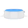 Oval Steel Wall Swimming Pool 490x360x120 cm - Hipomarket UK