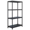 Storage Shelf Racks 2 pcs Black - Stylish & Durable