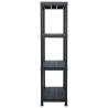 Storage Shelf Racks 2 pcs Black - Stylish & Durable