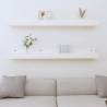 Wall Shelves 2 pcs White - Solid Pine Wood | HipoMarket