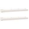 Wall Shelves 2 pcs White - Solid Pine Wood | HipoMarket