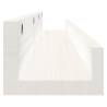 Wall Shelves 2 pcs White - Solid Pine Wood | HipoMarket