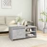 Modern Concrete Grey Coffee Table - 102x50x45 cm