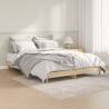 Bed Frame Sonoma Oak 135x190 cm Double Engineered Wood Colour sonoma oak Size 135 x 190 cm 