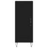 Stylish Highboard Black 34.5x34x180 cm - Hipomarket