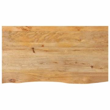 Table Top Live Edge 100x60 cm - Solid Mango Wood | HipoMarket