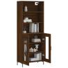 Stylish Highboard Brown Oak - 69.5x34x180 cm | HipoMarket