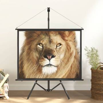 Projection Screen with Tripod 50" 4:3 - Portable & Durable