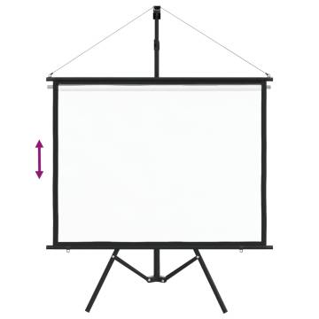 Projection Screen with Tripod 50" 4:3 - Portable & Durable