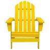 Garden Adirondack Chair - Solid Fir Wood Yellow | HipoMarket