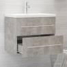 Sink Cabinet with Built-in Basin - Concrete Grey | HipoMarket