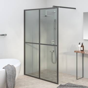 Walk-in Shower Screen 140x195 cm - Dark Tempered Glass