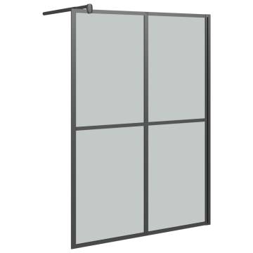 Walk-in Shower Screen 140x195 cm - Dark Tempered Glass