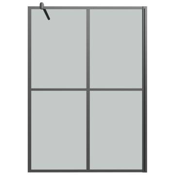 Walk-in Shower Screen 140x195 cm - Dark Tempered Glass