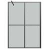 Walk-in Shower Screen 140x195 cm - Dark Tempered Glass