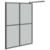 Walk-in Shower Screen 140x195 cm - Dark Tempered Glass