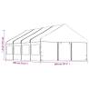 Gazebo with Roof White 8.92x5.88m - Durable & Stylish Shelter