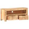 Elegant Solid Mango Wood TV Cabinet | 90x30x40 cm