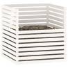 Composter White 100x100 cm - Durable Solid Pine Wood